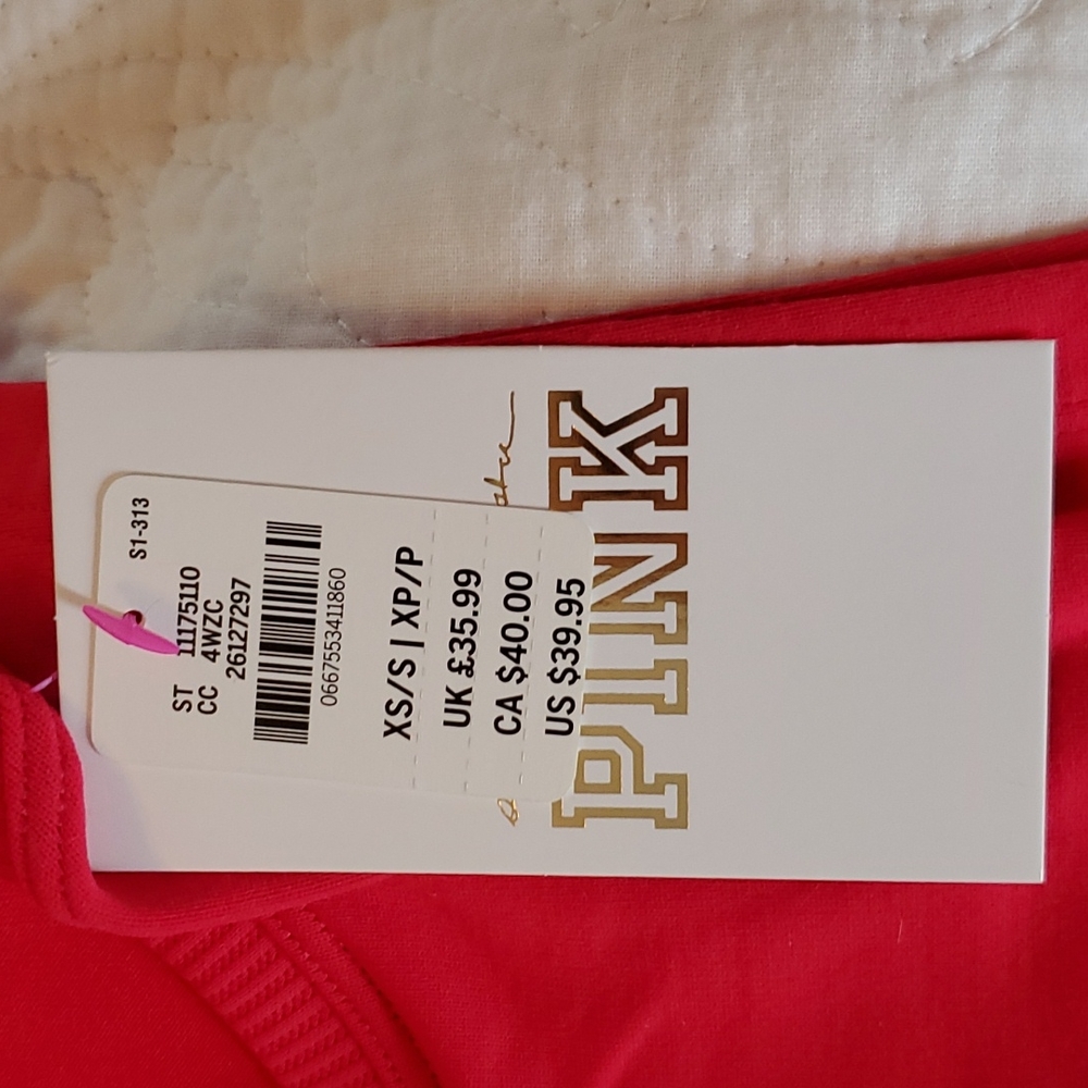 Victoria's Secret Pink Spiritual Gangster LOVED Active Tank, Size XS, Red - Picture 11 of 11